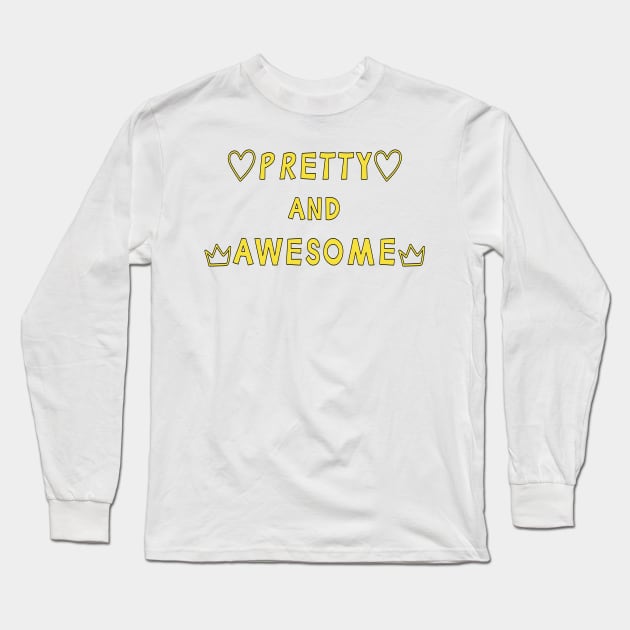 Pretty and Awesome Long Sleeve T-Shirt by yayor